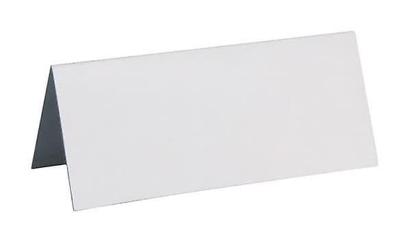 10 vita rektangulära platskort 3 x 7 cm