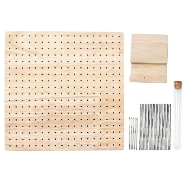 Boutique Wooden Crochet Blocking Board Knitting Blocking Mat With Rod Pins For Knitting Crochet