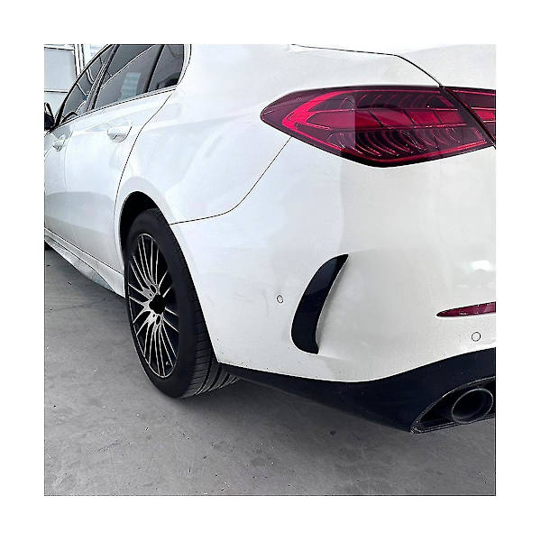 Blank svart bakre stötfångare spoiler utlopp trim lock för - C-klass W206 C260 2022+ biltillbehör