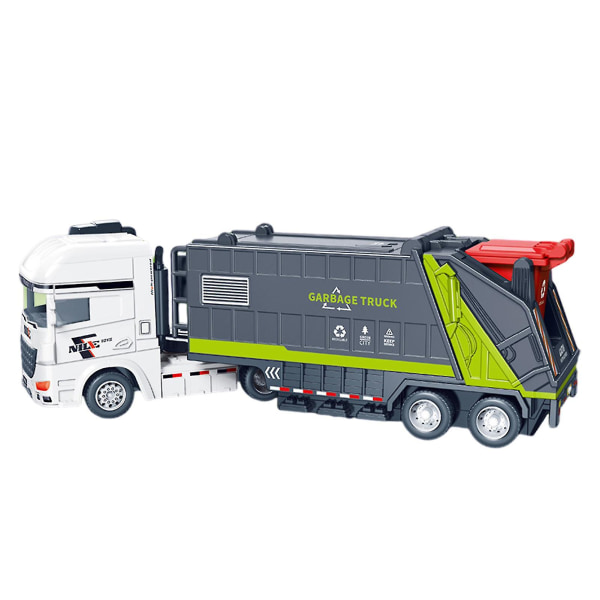 Sanitation City Sanitation kuorma-autolelu Realistinen roska-auto Kierrätysautot Vesisäiliö Inertia eteenpäin ajoneuvolelu Ei vaadi akkua Mini Inert
