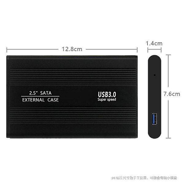 2,5 IDE till USB HDD hårddiskdriv Caddy hölje (silver)