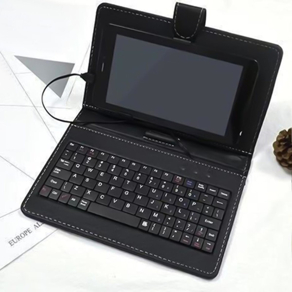 Kabelforbundet tastatur Tablet-computer beskyttelsescover 7-10,1-tommer tablet-cover med tastatur velegnet til forskellige Android-tablets