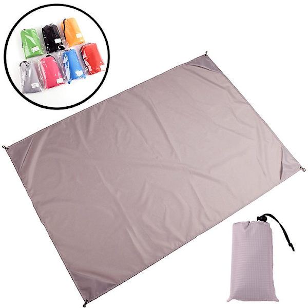 140*200cm Fickfilt Vattentät Strandmatta Sandfri Filt Camping Utomhus Picknick Tält Fällbart Överdrag Sängkläder 3 Storlekar（1x1.4M，Röd）