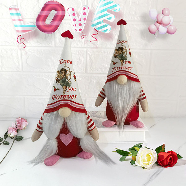 Upouusi Gnome Pehmo Halloween -koristelu hyllypöytä Romanttinen takka Käsintehty pehmolelu (tyyli 2)