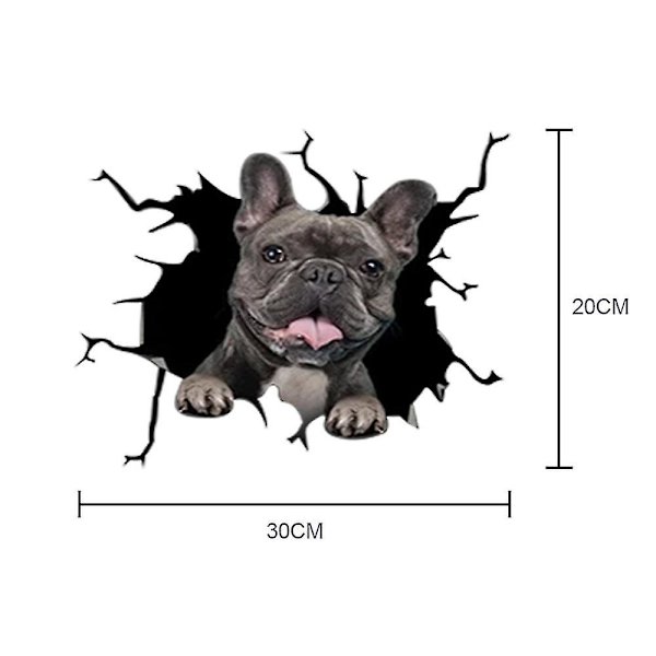 WC-tarrat Seinätarra Koira Halkeileva Auton Tarra Jääkaapin Tarra Kodin Sisustus Pitbull Dachshund Husky Bulldog Halkeileva Kodin Sisustus
