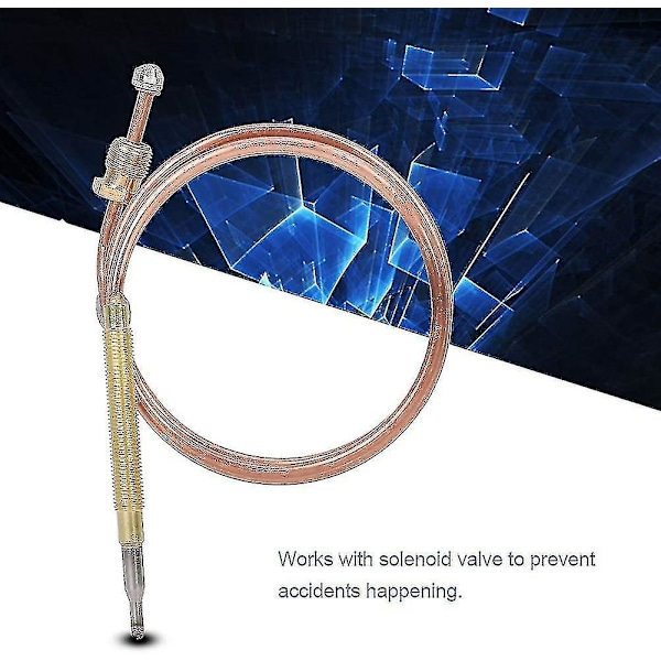 Termoelement til gas, universel pejs termoelement, fungerer med gaspejs termoelement kit magnetventil til gaskomfur induktion til vandvarmer