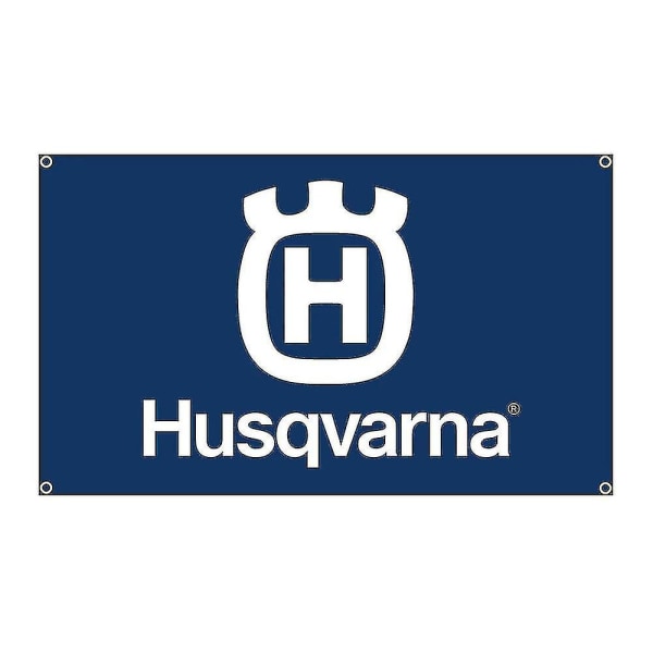 90x150cm Husqvarnas Sweden Racing Flag Banner Dekoration Flagcore