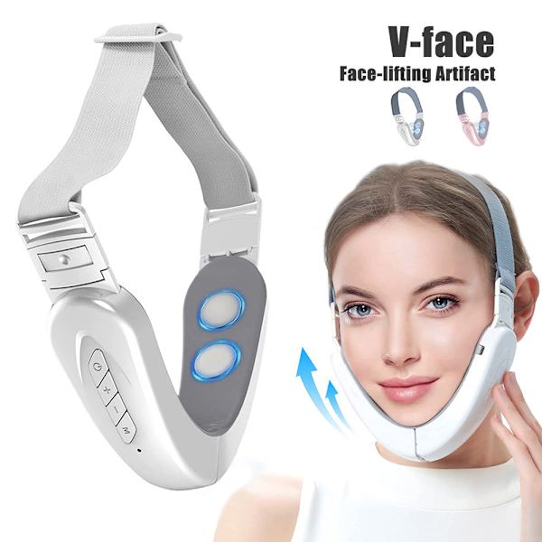 Dubbelhaka Reducer Maskin, Ems Ansiktslyft Maskin, Elektrisk V-face Shaping Beauty Belt, Stramande Ansiktsmassager