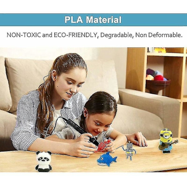 10x Pla 3d Pen Filament, 20 Farver, Mynt3d, Dewang, 3d Pen Og 3d Print Pen, 3m-thsinde