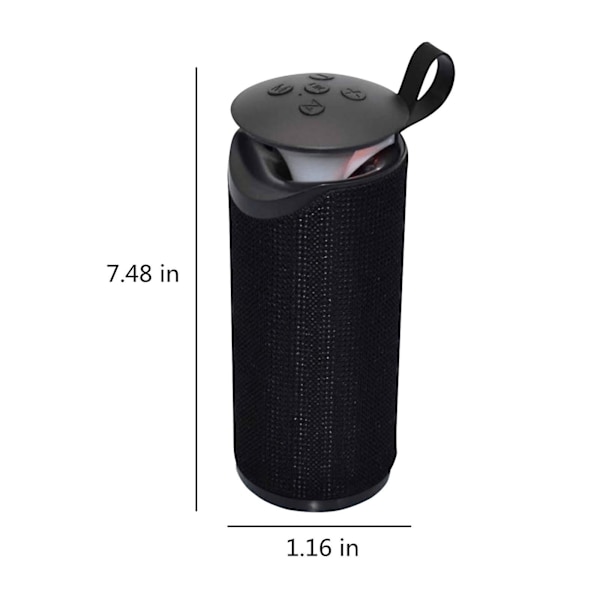 Bluetooth-högtalare, trådlös stereokoppling, bärbar högtalare med HD Surround Bass-ljud för utomhusbruk, camping, strand, sport, pool, dusch