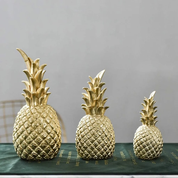 Dekorativ ananas Heminredning Dekorativ dekoration, harts (liten, guld)