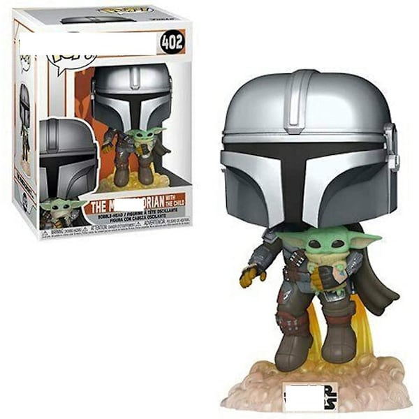 Mandalorian Hug Baby Yoda Actionfigur Staty Leksak Prydnad Present