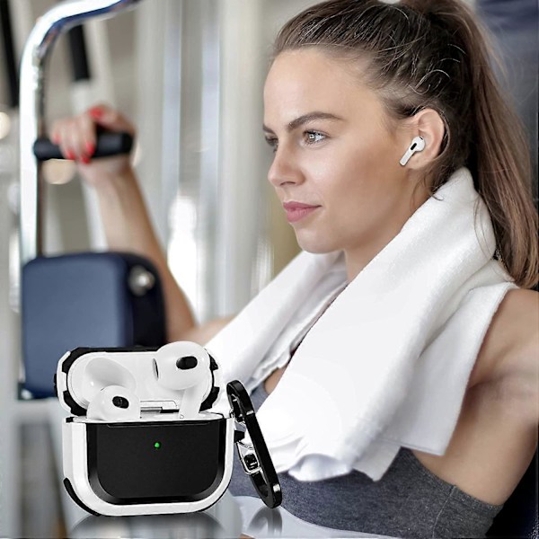 Snyggt Skal för Airpods 3:e Generationen, Stötsäkert AirPod 3-skal iPod Gen 3 Hårdt Skal för Män Kvinnor, Kompatibelt med Apple Airpod Trådlöst 3:e G