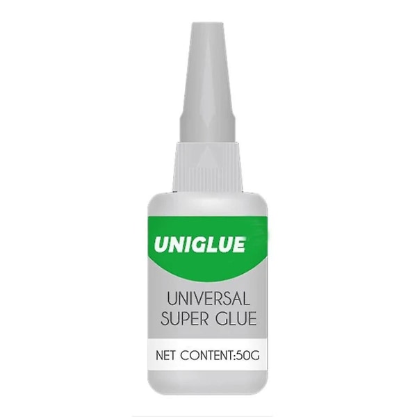 Uniglue Universal Super Glue Starkt plastlim för harts keramiskt metallglas (Vit grön)