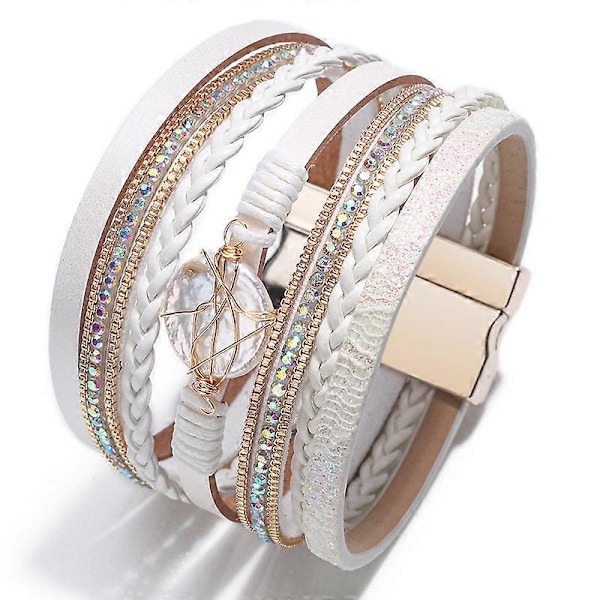 Armband vävt naturligt skal Barockpärla damar armband smycken