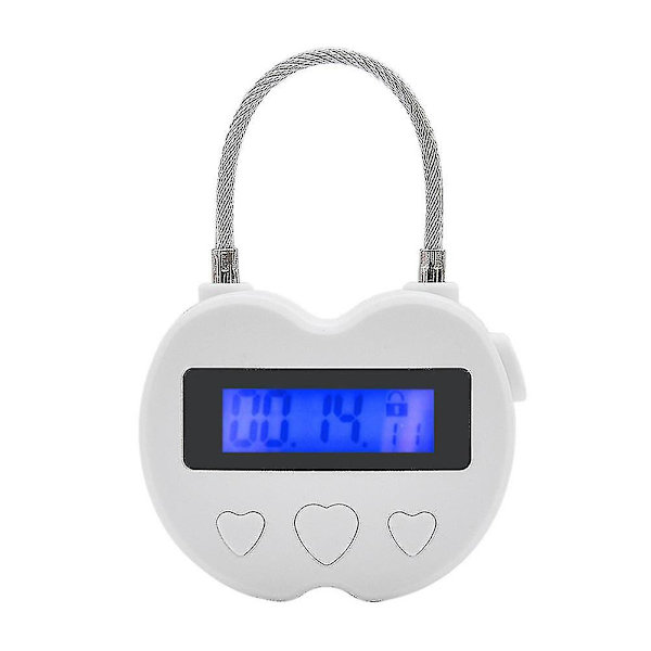 Älykäs ajastinlukko Lcd-näytöllä, monitoiminen elektroninen ajastin, vedenpitävä USB-ladattava väliaikainen ajastinlukon lukko