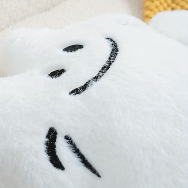 Tyynynukke Hymyilevä Kissanpentu Tyynytyyny Creative Olohuoneen Sohvan tyyny (valkoinen)