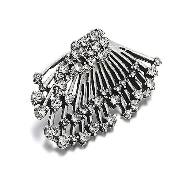 Retro Leaf Stud Earring Women Rhinestone Earring Jewelry Gift