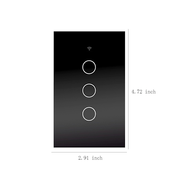 Smart Switc-h,smart Wi-fi Wall Swit-ch,2.4ghz Wi-fi Tou-ch-es,fit For Us Wall Switc-hes, 3