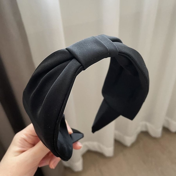 WABJTAM 4 stk. Hovedbånd til kvinder, knyttet bredt hovedbånd, Yoga hårbånd Fashion elastiske håraccessories til kvinder og piger