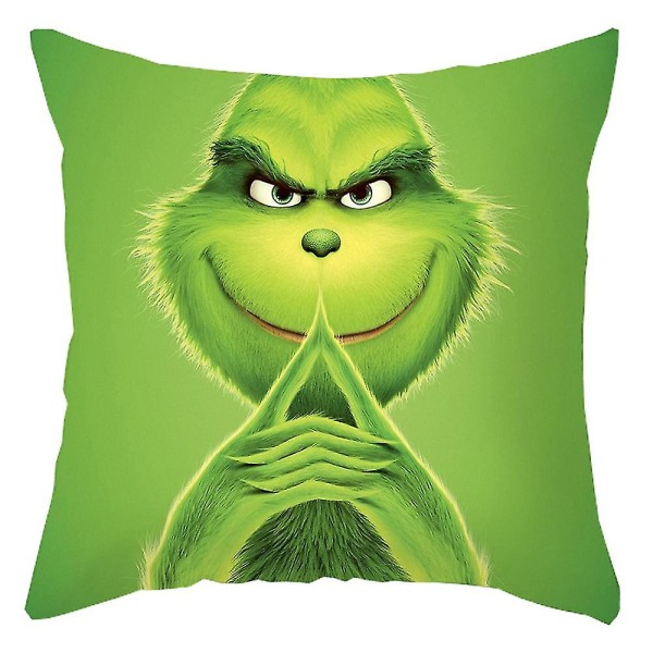 Joulu Grinch- cover vihreä hirviö case sohvan koristelut (1 kpl, D)