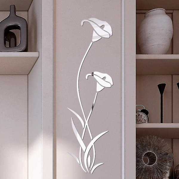 Xceedez 3d Diy Blomform Akryl Väggstickers Modern