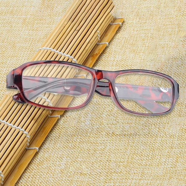 Lesebriller +4,5 +5,0 +5,5 +6,0 grader Optisk linse briller Eyewear（Unisex，Sort）