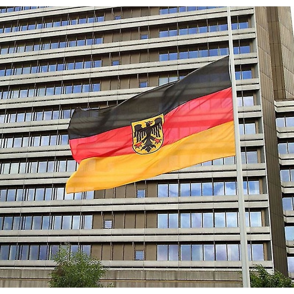 Saksan lippu Vaakuna Kotka Tarra Die Cut Tarra Vinyyli Saksa 3x5ft/90*150cm Riippuva paraati/festivaali/kodin sisustus