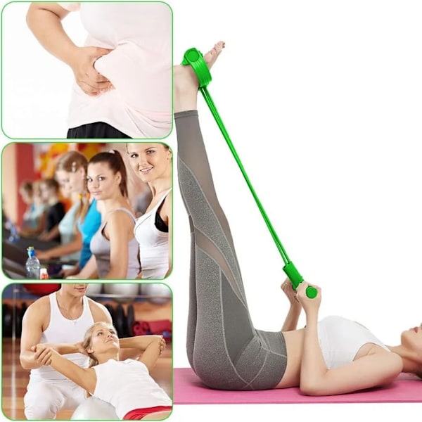 Fitness magtränare band, motståndsband träningscykel, för fitness