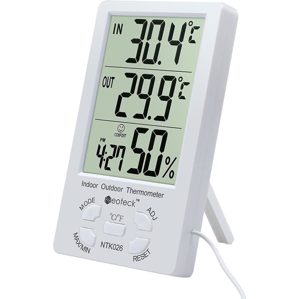 Termo-hygrometer Termometer Digital LCD Hygrometer Innendørs Utendørs Hygro-termometer Temperatur -10+50