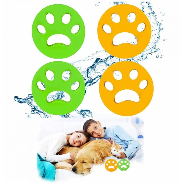 Tvättmaskin för husdjurshårborttagning, husdjurshårborttagningsmedel för tvätt, 4 st husdjurshårborttagningsmedel, husdjurshårborttagare, tvättmaskin för hundhår