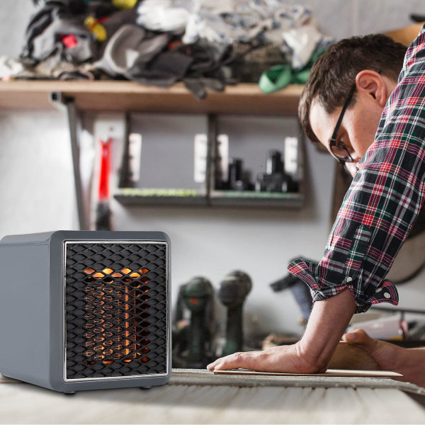 TV Shop Elektrisk Handy Space Heater Pure Warmth Hem Bärbar Keramik 1200W 25cm