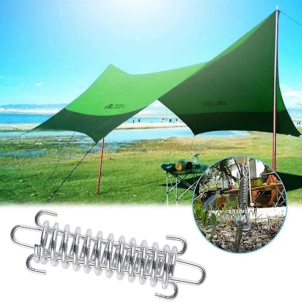 4 stycken skuggsegel fjädrar, skuggsegel spännfjäder, skuggsegel spännfjäder, campingtält spännfjäder, ståltält fjäderrep B