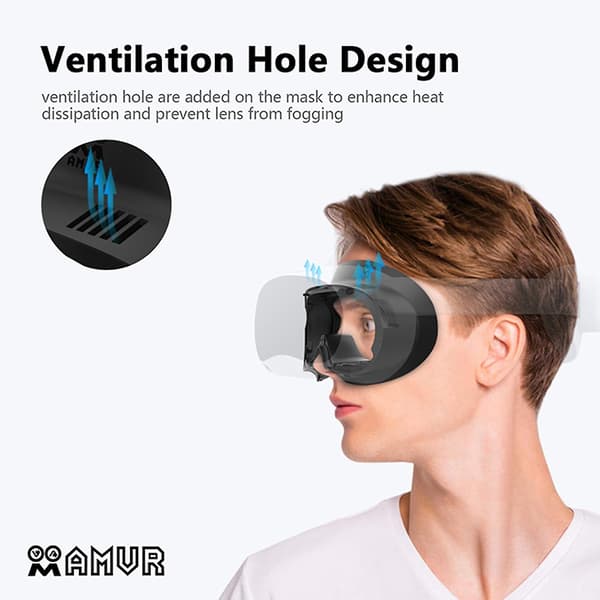 Elastisk ventilerad läderansiktsplatta Mjuk ansiktskudde Fäste set för Pico 4 VR-headset Tillbehör