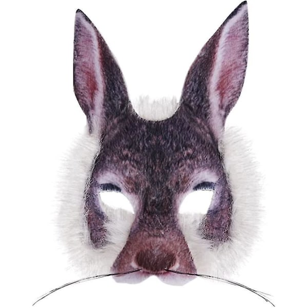 Halloween-kanin naamio Kanin korvan kasvojen cover valokuvarekvisiitta Halloween-naamiointiin