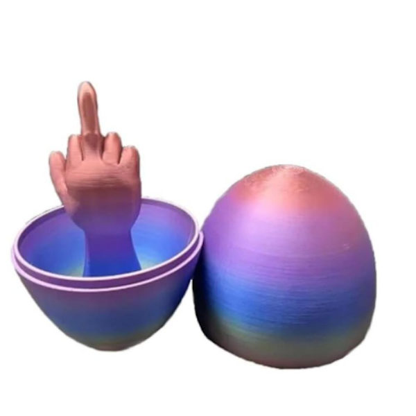 Påskägg Överraskning Mellanfinger Påskägg Innehåller Överraskning Mellanfinger Kreativ