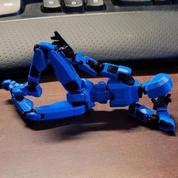 T13 Action Figuuri Titan 13 Action Figuuri Robotti Toiminta Figure3D Printed toiminta (musta sininen)