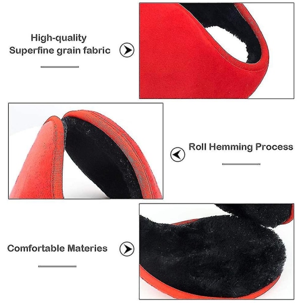 Talvikuulosuojaimet miehille ja naisille Lämpimät kuulosuojaimet Taitettavat kuulosuojaimet suojaamaan korvia jäätymiseltä