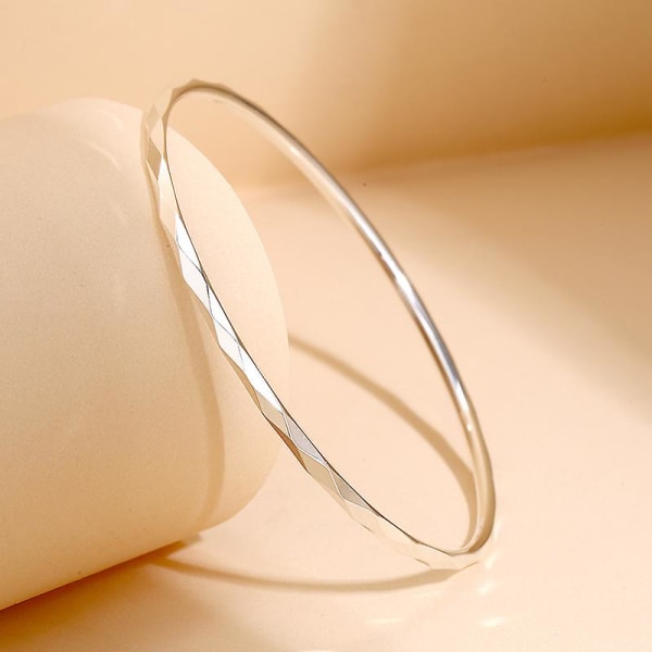 925 Sterling Silver Armband Armband Stapelbara Armband för Kvinnor/Flickor