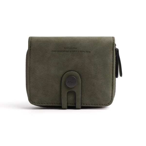 Kompakt plånbok för damer - RFID-skyddad myntväska svart