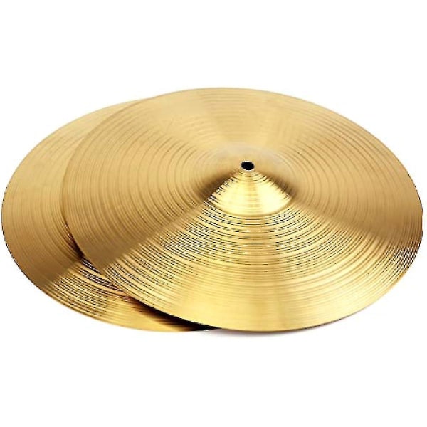 1 Piece Hi Hat Cymbals Crash/ride Cymbal Brass Sturdy Hi-hat Cymbal For Drum Players Percussion Drum, 8-14 Inches