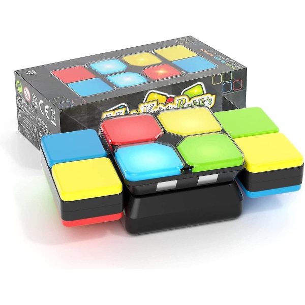 Kids Magic Cube Logic Puzzle Game 4 moduser Håndholdt elektronisk musikk Magic Cube-gaver