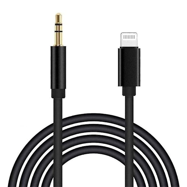 Aux-kaapeli iPhonelle, Apple Mfi -sertifioitu Lightning - 3,5 mm:n aux-kaapeli autoon, yhteensopiva iPhone 13 13 Pro 12 11 Xs Xr X 8 7 6 iPad Ipod -autoon