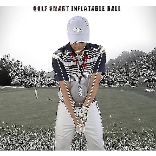 Oppustelig Golf Smart Ball Trainer Bærbar Sving Arm Corrector