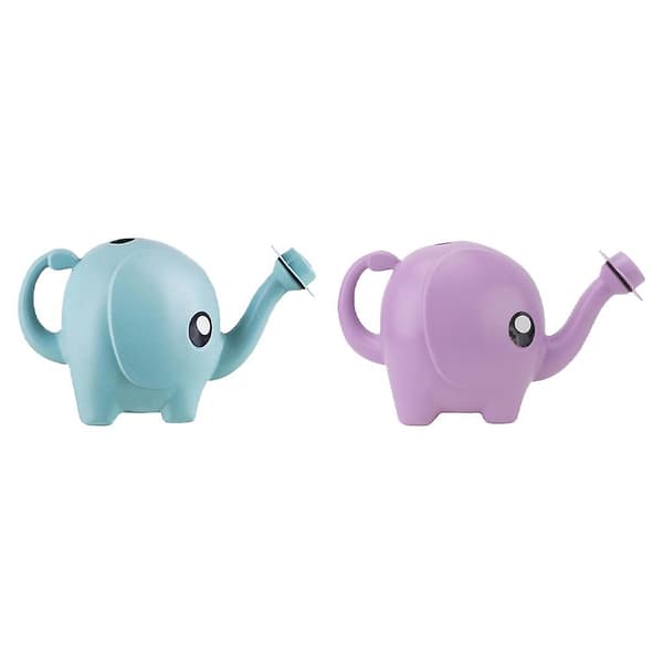 2 stk. Plastik Vandkander Elefant Design Vandkander Blomst Vandkander