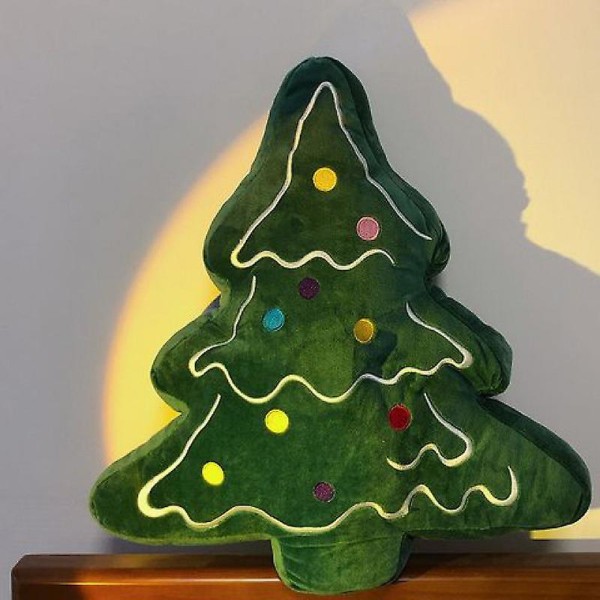 Julepynt Pude Træ Dukke Sofa Stue Plys lur pude til kvinder