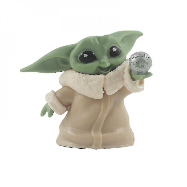 6 kpl Baby Yoda Gifts, baby Yoda Lelut Yoda Nukke lapsille, baby Yoda Toimintafiguuri
