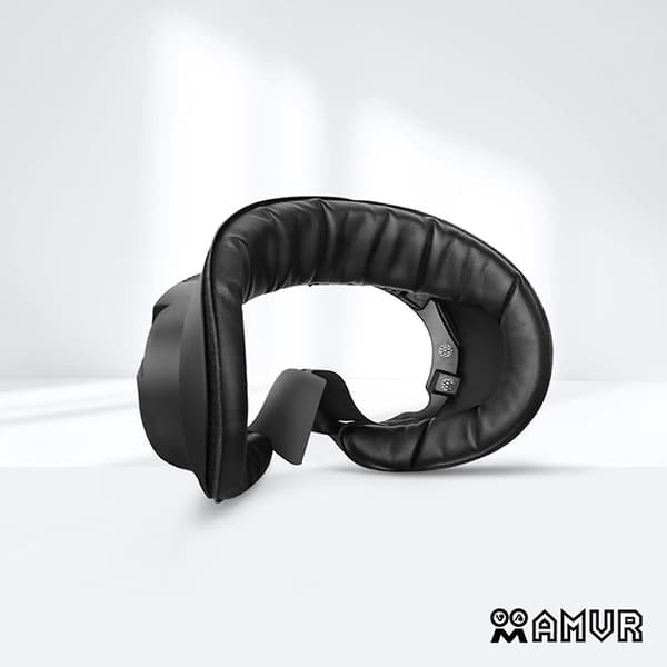 Elastisk ventilerad läderansiktsplatta Mjuk ansiktskudde Fäste set för Pico 4 VR-headset Tillbehör