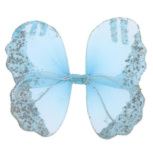 25x20 cm Himmelsblå kortaskar och hållare för speciella tillfällen Barn Angel Wing Fairy Wing Prop för fotosko