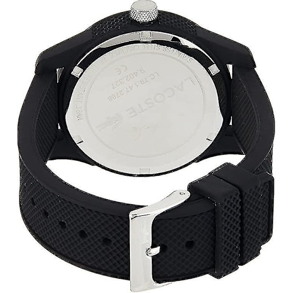 Dww-herrklocka 12.12 svart med texturerat armband